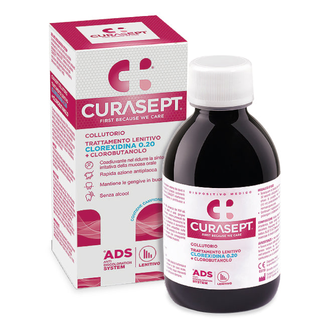 CURASEPT Collutorio LENITIVO CON CLOREXIDINA 0,20 200 ML