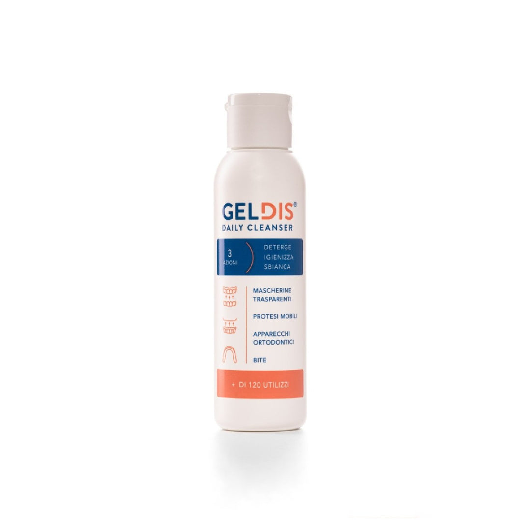 GELDIS GEL DETERGENTE PER APPARECCHI ORTODONTICI, PROTESI, MASCHERINE E BITE 100 ML