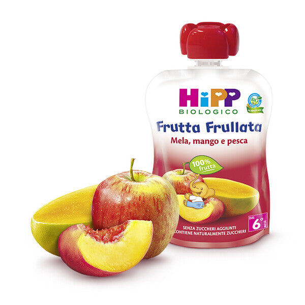 HIPP BIO MELA, MANGO E PESCA 90G