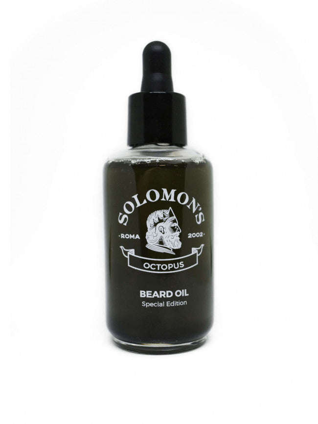 SOLOMON'S BEARD OLIO PER BARBA SPECIAL EDITION OCTOPUS BLACK OIL 50ML