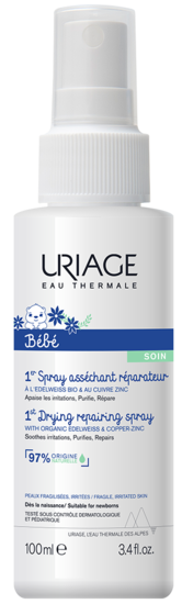 URIAGE BÉBÉ PRIMO SPRAY LENITIVO, ASSORBENTE E RIPARATORE 100 ML